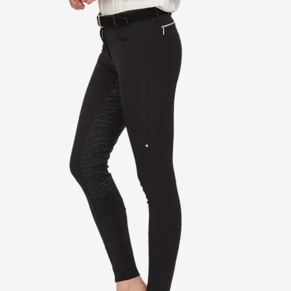 Black Equiline Full Grip Seat Breeches (only worn once) - Picture 1 of 6